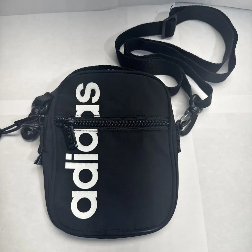 adidas Black Festival Crossbody Bag Mini Shoulder Travel Organizer Unisex